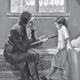 Ned y Arya. Imagen: Gary Gianni / Penguin Random House